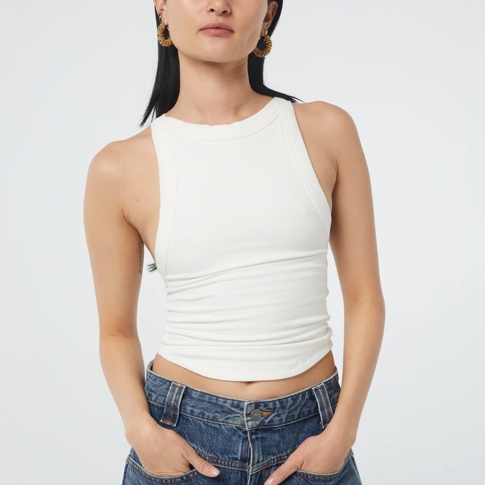 The Line by K Ximena Tank white size xs